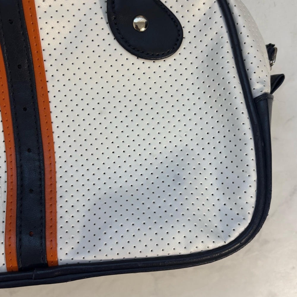 NFL Broncos Jersey Shoulder Bag White Blue Orange Sporty Y2K Style Football - Picture 3 of 8